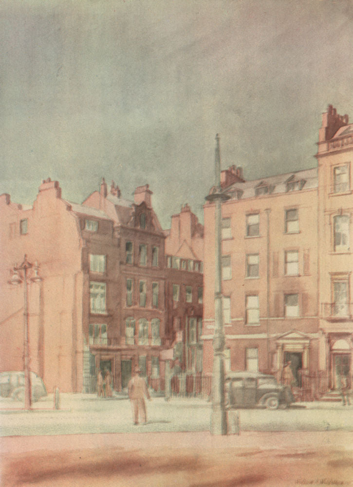 MAYFAIR. Berkeley Square, by William A. Wildman 1947 old vintage print picture
